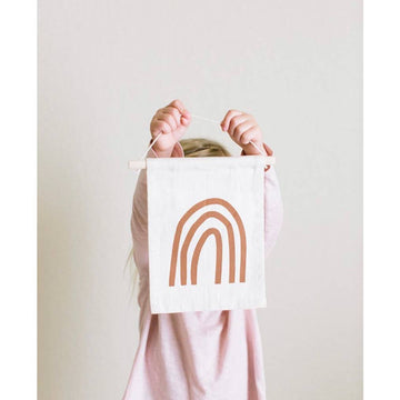 Open image in slideshow, Rust Rainbow Hang Sign Banner