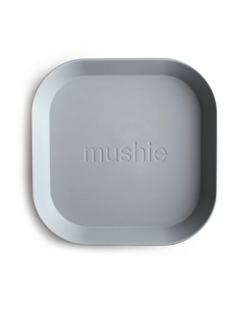 Open image in slideshow, Square Dinnerware Plates, Set of 2 (Cloud)