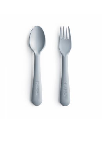 Open image in slideshow, Fork and Spoon Set (Cloud)