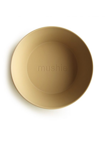 Open image in slideshow, Round Dinnerware Bowl, Set of 2 (Mustard)