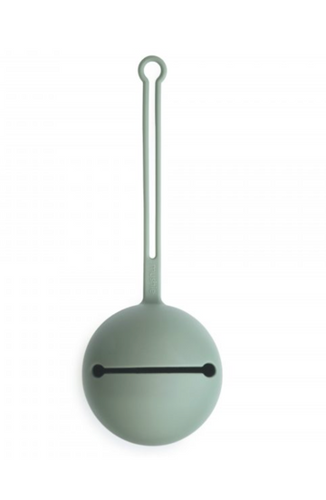 Open image in slideshow, mushie Silicone Pacifier Holder Case (Cambridge Blue)