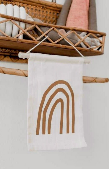 Open image in slideshow, Rust Rainbow Hang Sign Banner