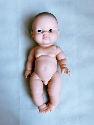 Open image in slideshow, Asian BOY Doll Dark eyes