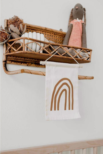 Open image in slideshow, Rust Rainbow Hang Sign Banner