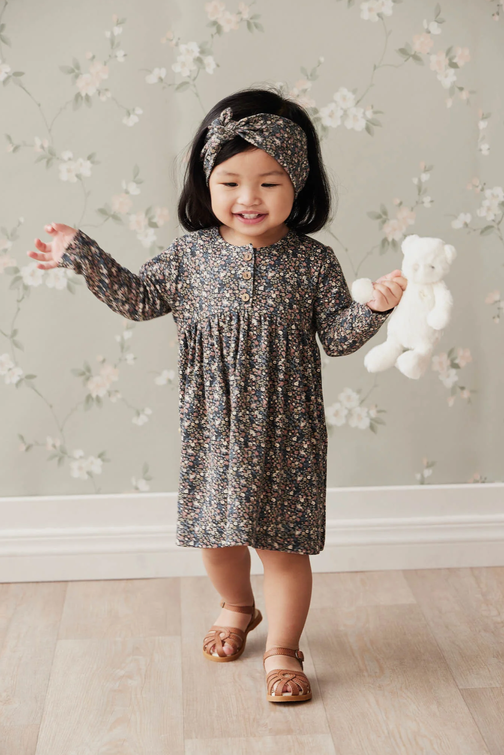 Jamie Kay-Organic Cotton Bridget Dress - Winter Beauty Little Hazelou Jamie Kay-Organic Cotton Bridget Dress - Winter Beauty Little Hazelou