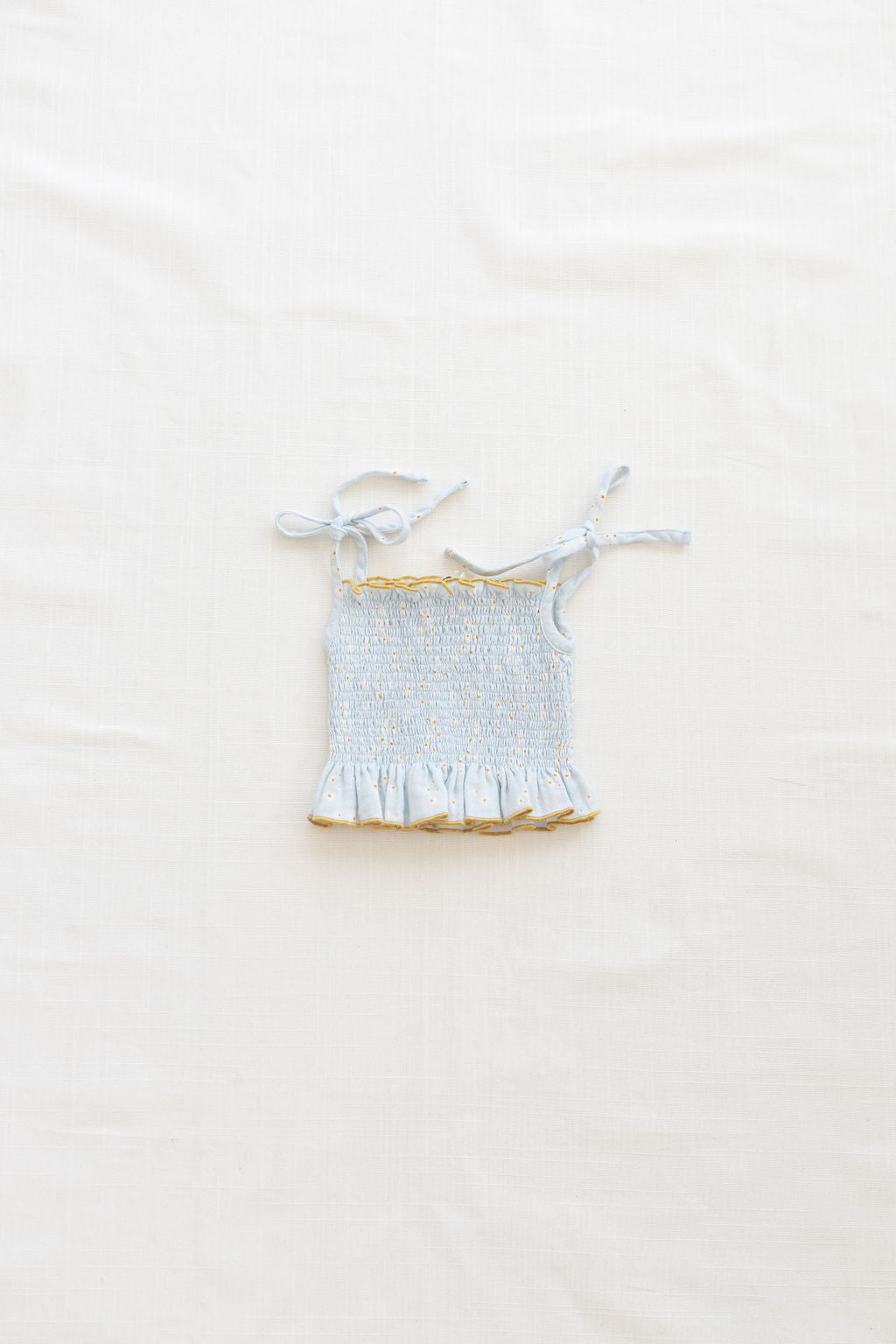 Smocked Crop Blouse - Daisy fields - Spring 2021 (last one! 6/12m)