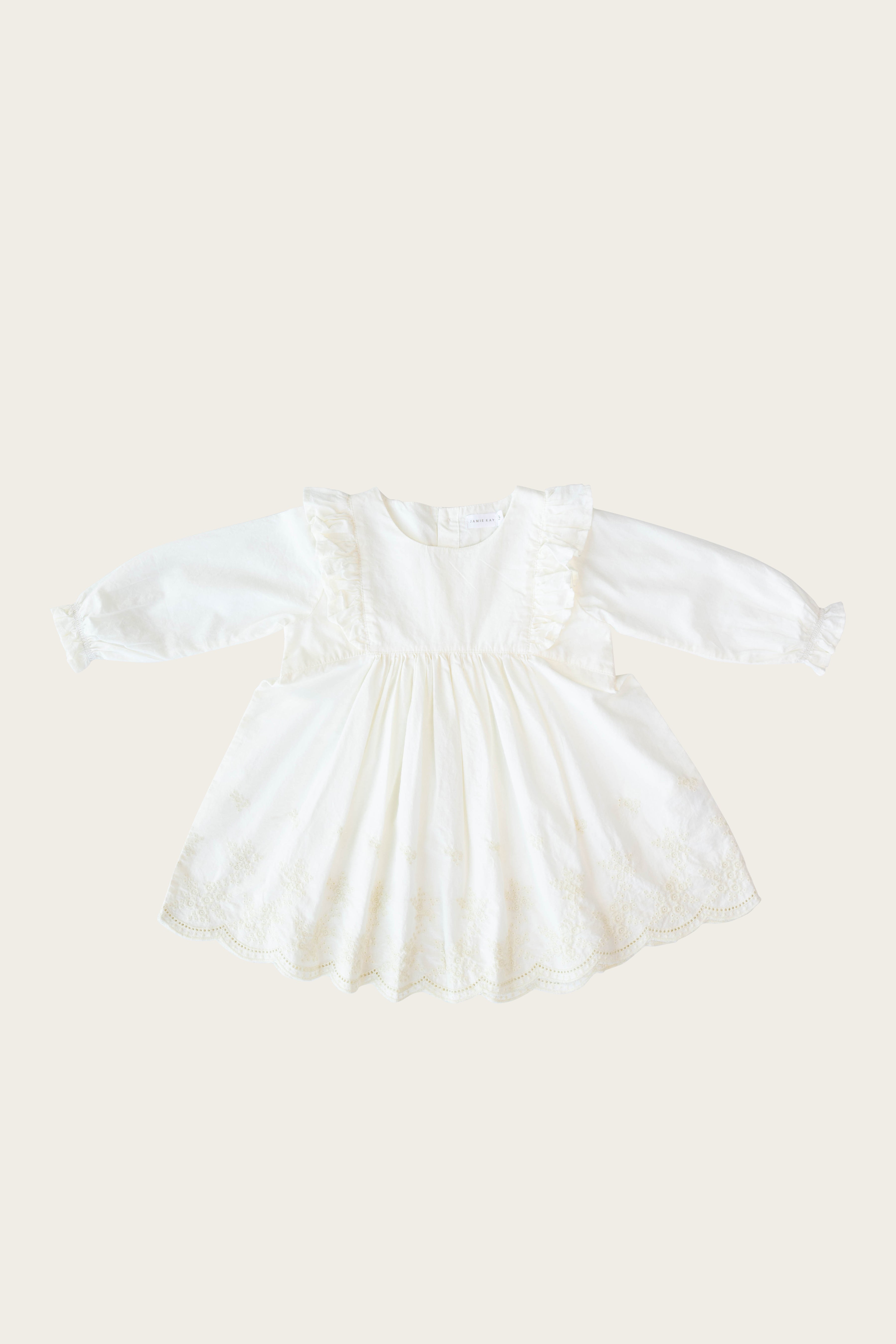 Jamie Kay Chloe- LILY DRESS- NATURAL (3yr) (last one!) Jamie Kay Chloe- LILY DRESS- NATURAL (3yr) (last one!)
