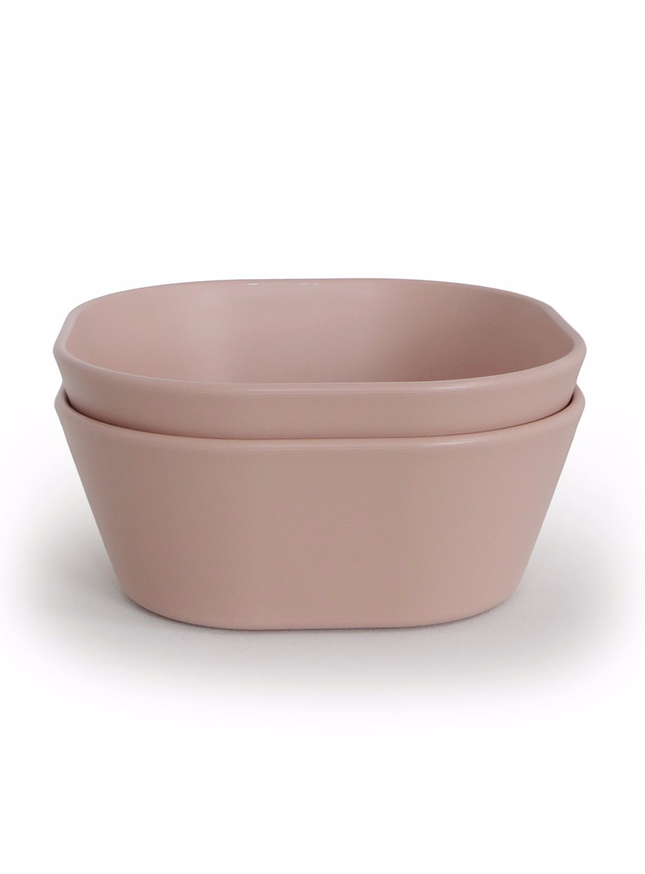 Square Dinnerware Bowl, Set of 2 (Blush) (last one!)