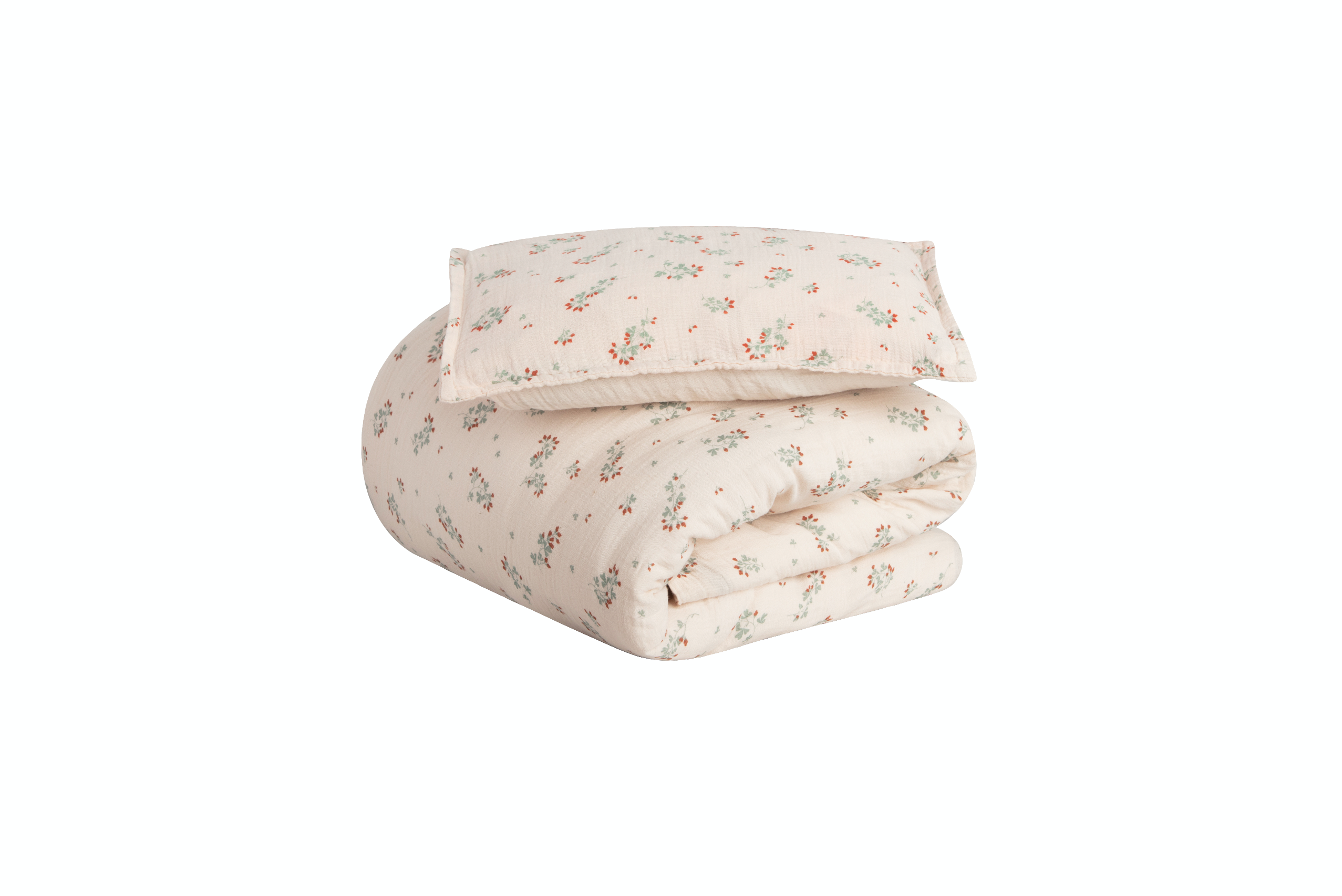 Cotton Muslin Bed Set Single Clover - (Final Sale)