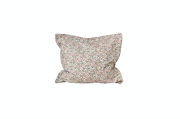 Cotton percale Fitted Sheet, Floral Moss, 90x200cm - (Final Sale